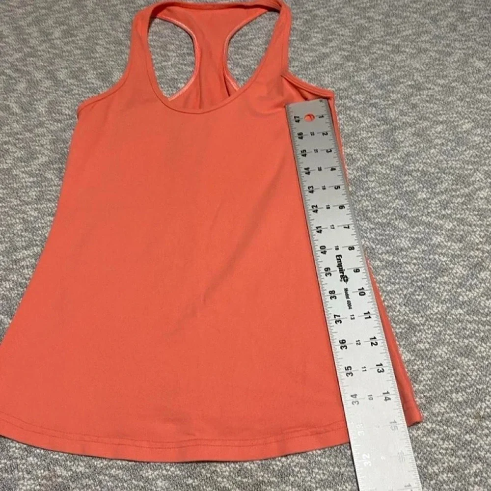 Lululemon Women's 6 rest less Yoga Active Top Orange. SKU-B243